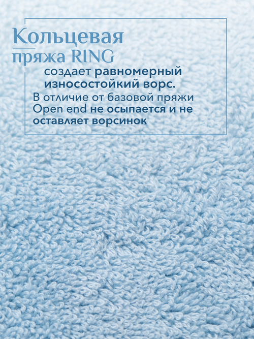 Набор полотенец махровых Ирбис из 2шт (50*90+50*90) Реноме, 14-1508 пудра/14-4508 голубой <25/009,  2 шт, 50*90, 14-1508 пудра/14-4508 голубой>