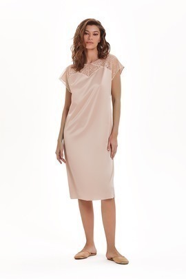 Сорочка женская 60561-1 Лаете/Laete<M(46), светло-бежевый скидка 60%> (арт.60561-1)