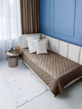 Покрывало стеганое велюровое MONACO Decor Magic, MINI, BEIGE<MINI, 120*200, детские, BEIGE>